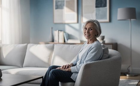 Aging care recipient at home